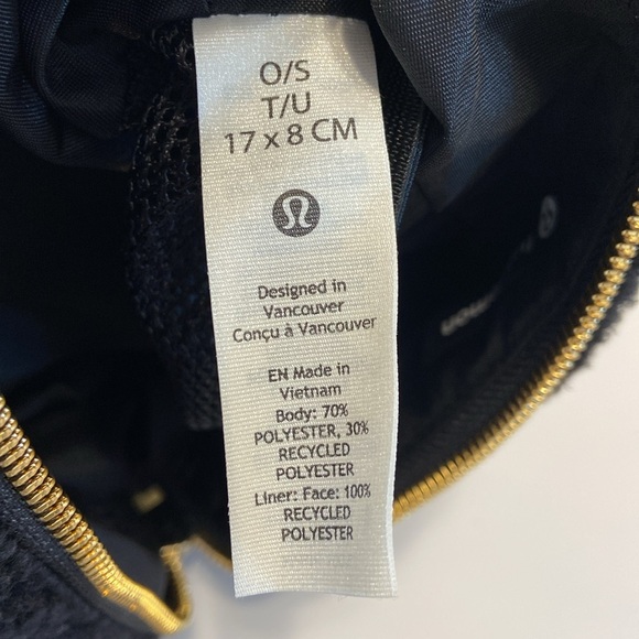 Lululemon “Feeling Ready Mini Pouch” Black Fleece Full Zip Brand New with tags - Picture 7 of 10